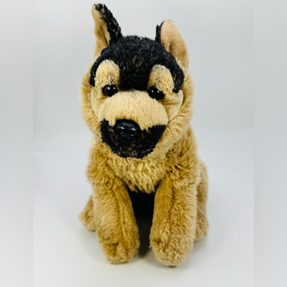 Toys R Us German Shepherd Dog Plush Realistic Stuffed Animal 10”